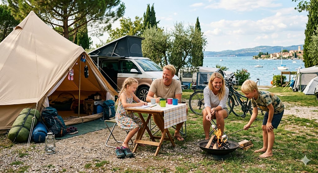 Casting a Bardolino: vere famiglie per la promozione di un campeggio
